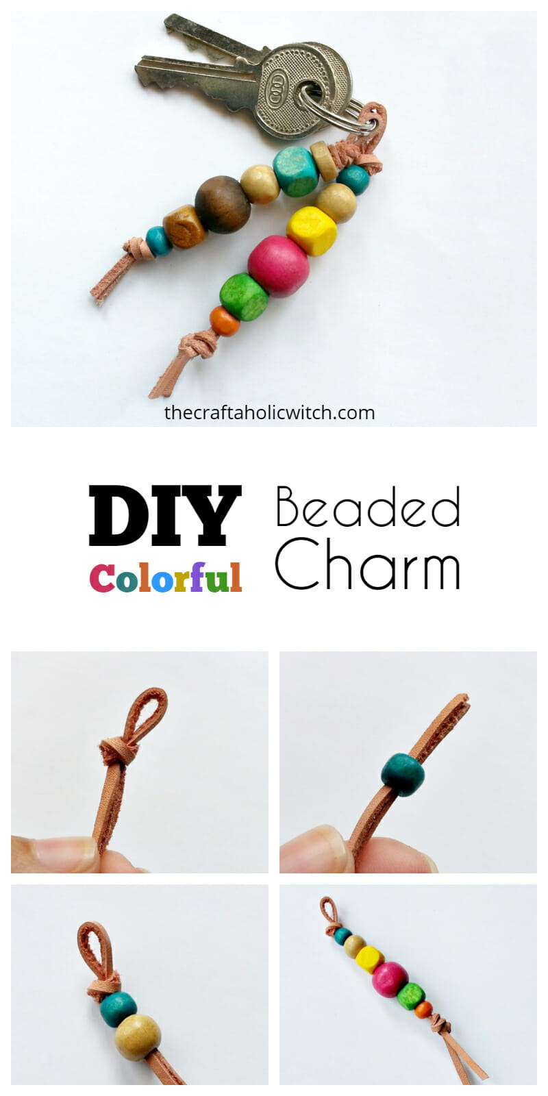 DIY Wooden Beaded Charm 4 beaded charm pin image - DIY Wooden Beaded Charm