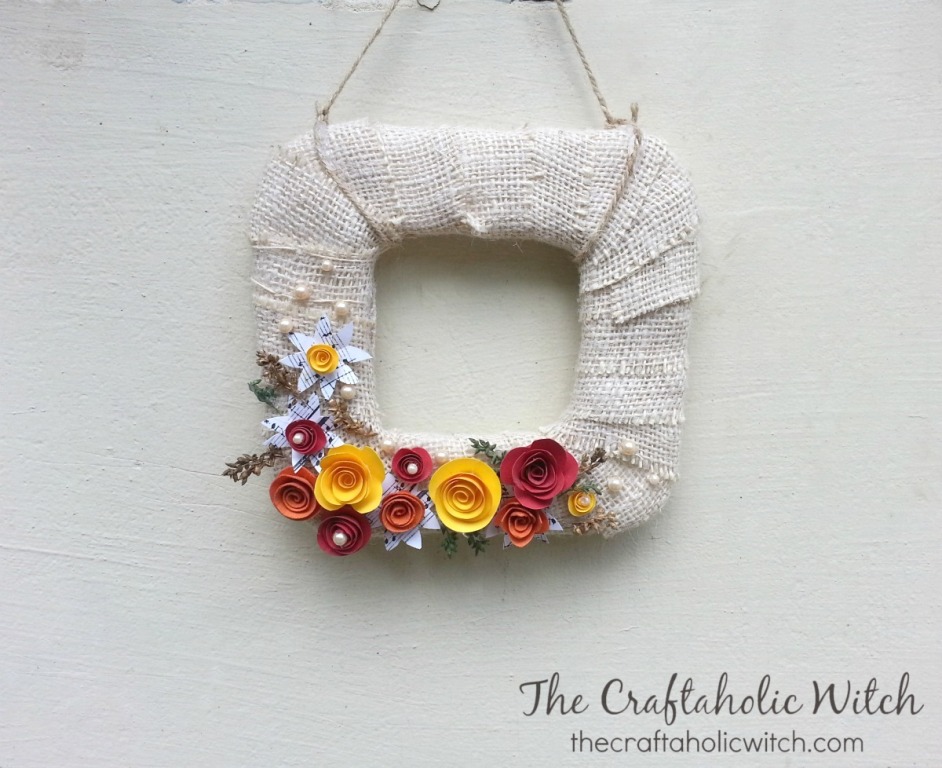 How to Make a Last-Minute Fall Wreath from Cardboard