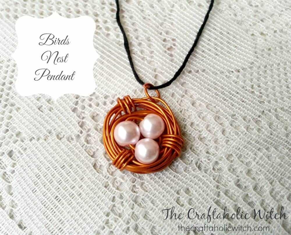 DIY Unique Bird’s Nest Necklace Pendant