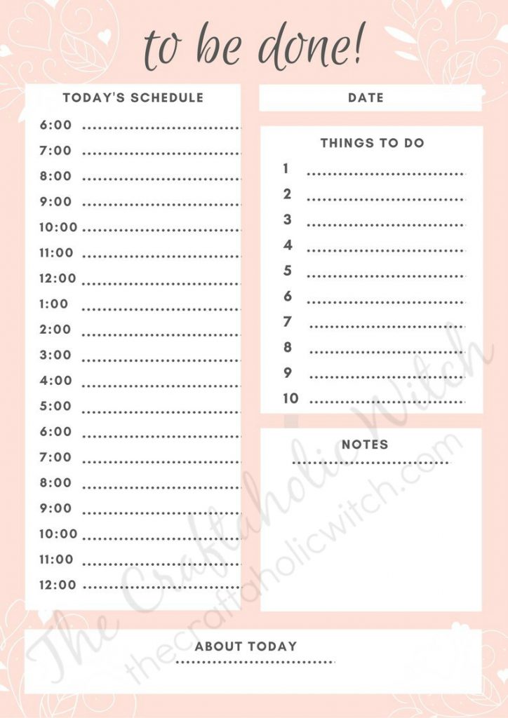 My Daily Planner 1 - Significance of Daily Planning