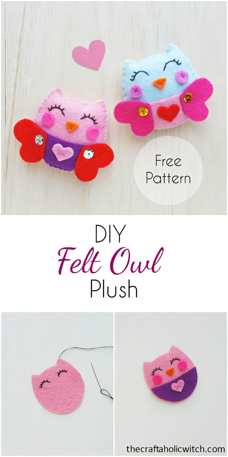 DIY Cute Felt Owl Plush (with Free Felt Owl Pattern) DIY Cute Felt Owl Plush (with Free Felt Owl Pattern)