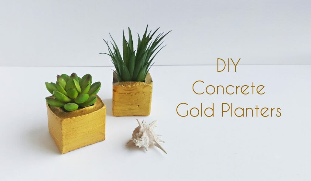DIY Concrete Planters from Cement or Concrete Mix