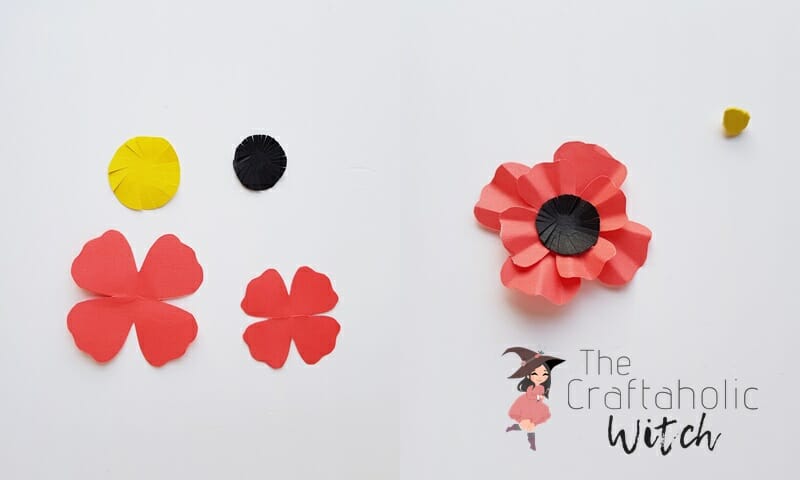 Poppy flower papercraft Poppy flower papercraft