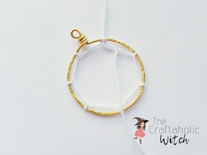 DIY Dreamcatcher Pendant 7 step 8 1 - DIY Dreamcatcher Pendant