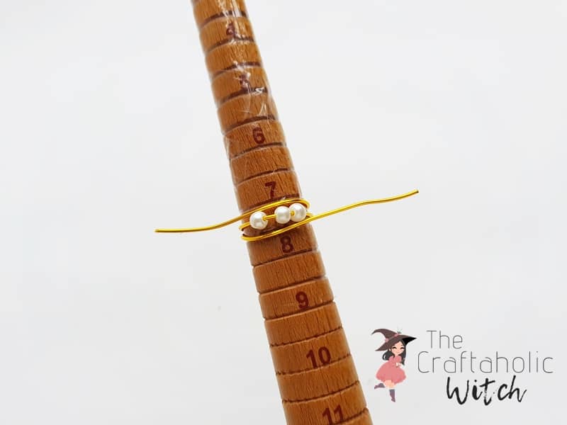 DIY Beaded Wire Ring : Step 