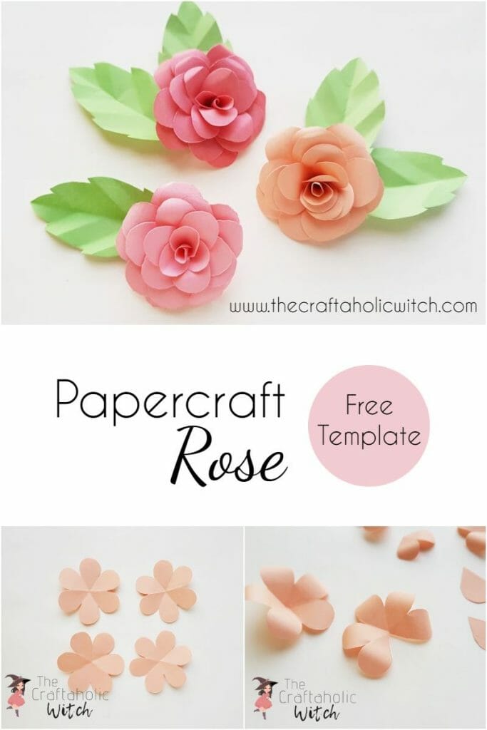 Pattern For Paper Roses How to Make Paper Roses (+ Video Tutorial and Free Template)