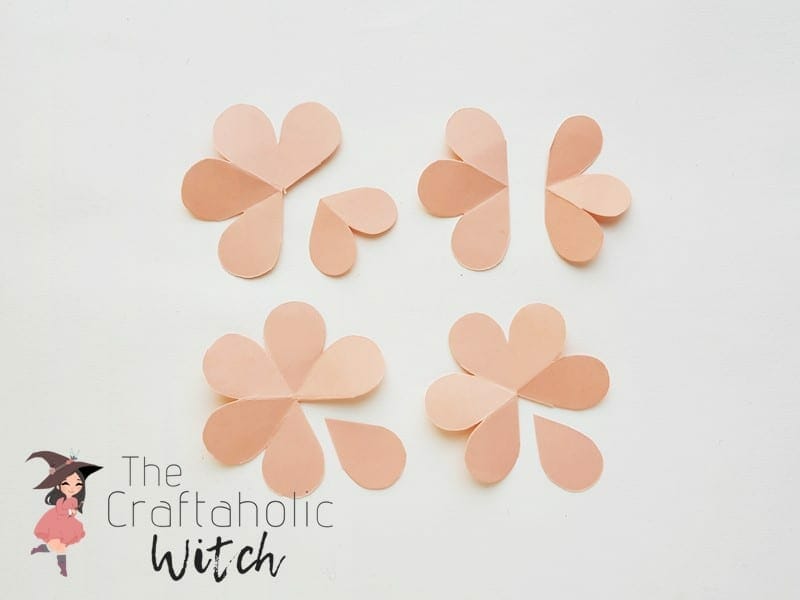 How to make paper rose petals 