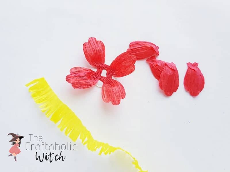 DIY Small Paper Flowers step 6