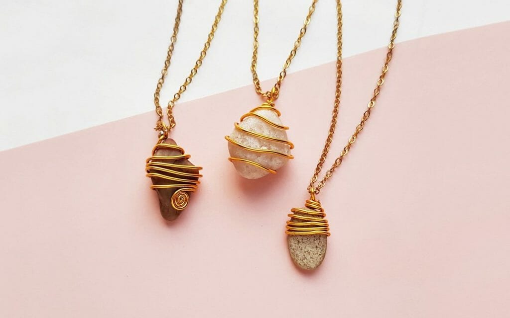 How to Wire Wrap Stones & Make Pendant (with Video Tutorial)