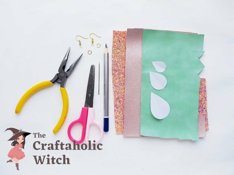 DIY leather earrings Supplies 