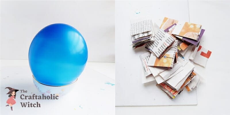 Preparing the Paper and Base (Balloon)