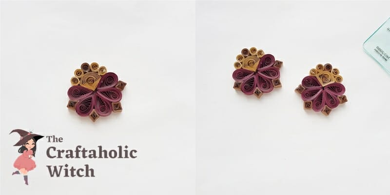 Attaching the Loose Coils of paper earring