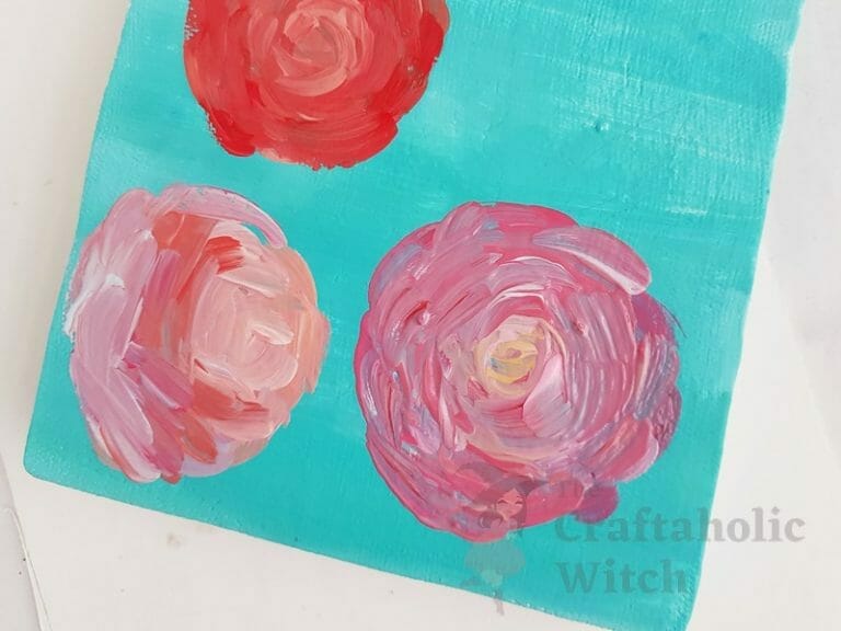 How to Paint Roses in Acrylic (Easy Tutorial for Beginners)