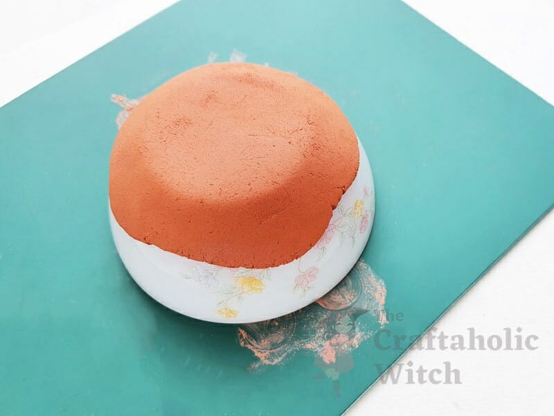 Place the Clay on the Mold