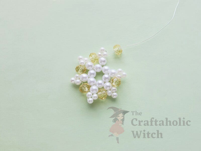 Step 8: Adding the Rest of the Crystal Beads