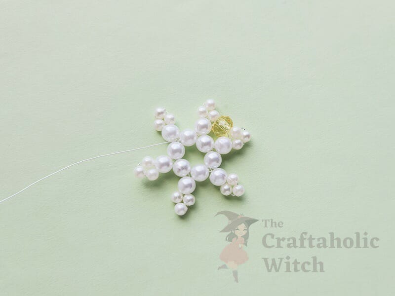 Step 7: Securing the Crystal Bead