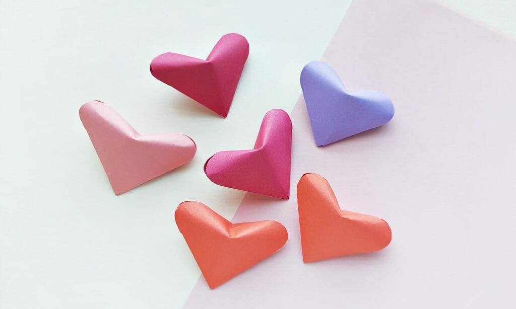 How to Make Cute 3D Paper Hearts (The Easiest Puffy Heart)