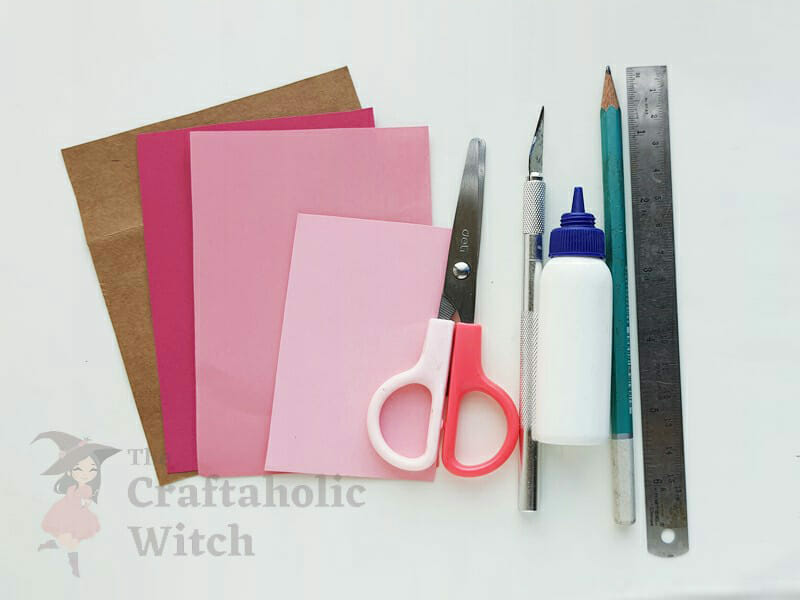 Heart Pop Up Card Supplies - Easy Heart Pop up Card for Beginners + Free Template & Video