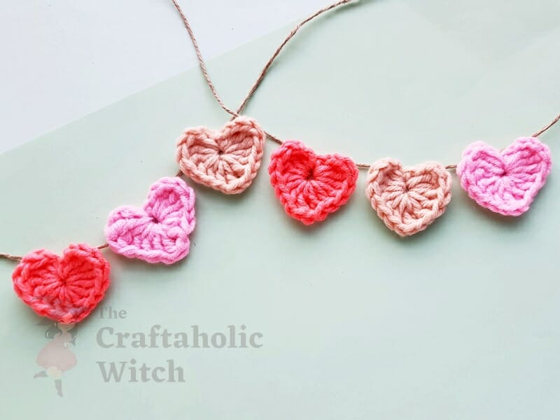 Crochet Heart Garland Crochet Heart Garland