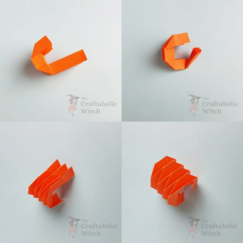 pumpkin origami step 5