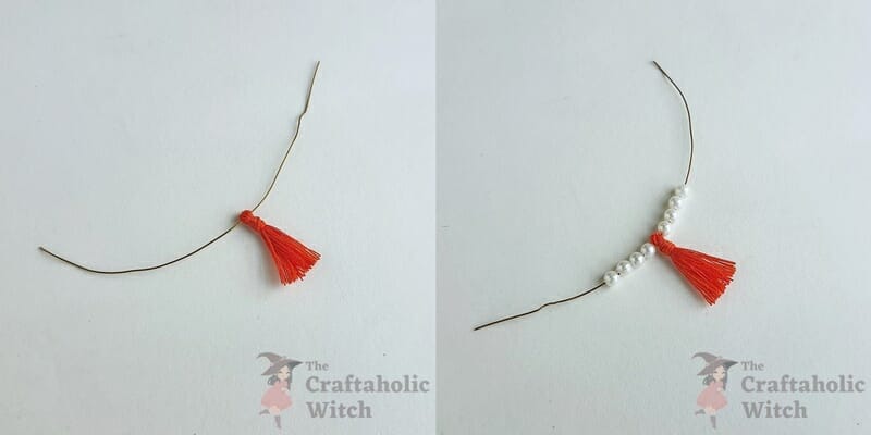 Step 1: Wiring the Tassel and Beads