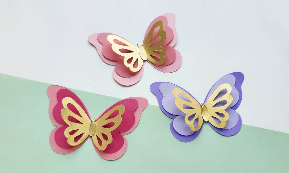 Easy Paper Cutting Patterns For Butterflies 570x1148