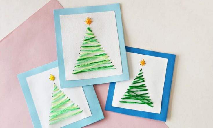 How to Make Easy Christmas Tree String Art (+ Template)