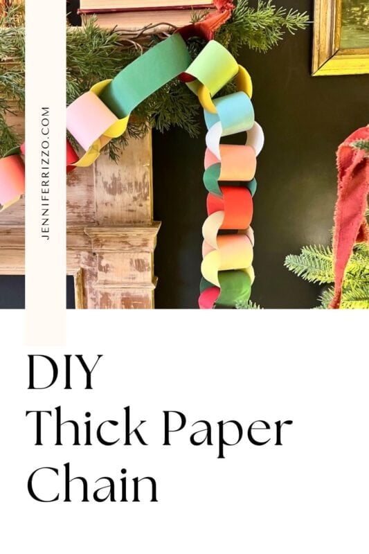 18 Best DIY Construction Paper Crafts (With Full Tutorials) 5 Colorful construction paper chain garland made from looped paper strips