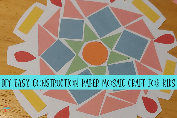 18 Best DIY Construction Paper Crafts (With Full Tutorials) 6 Construction paper mosaic art made from small torn and cut paper pieces