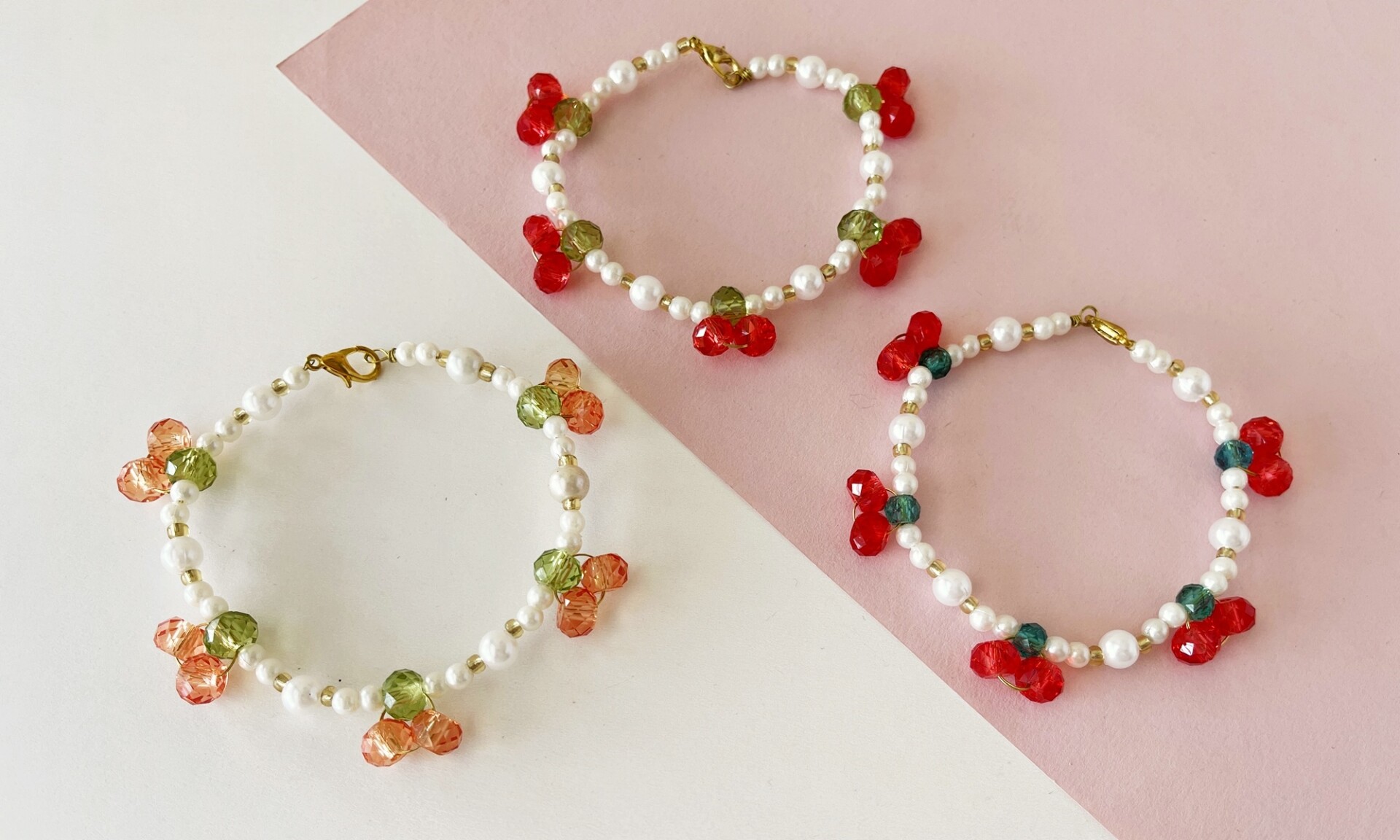 How to Make Flower Bead Bracelet (Daisy Chain Bracelet) The