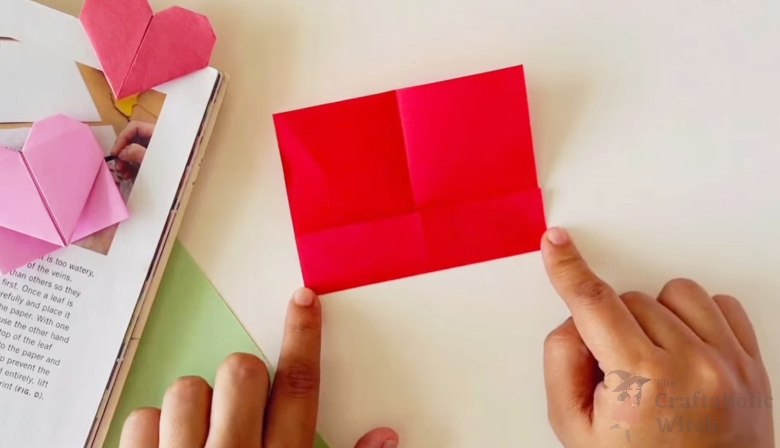 How to Make an Origami Heart - Origami Way, image size:1600x920