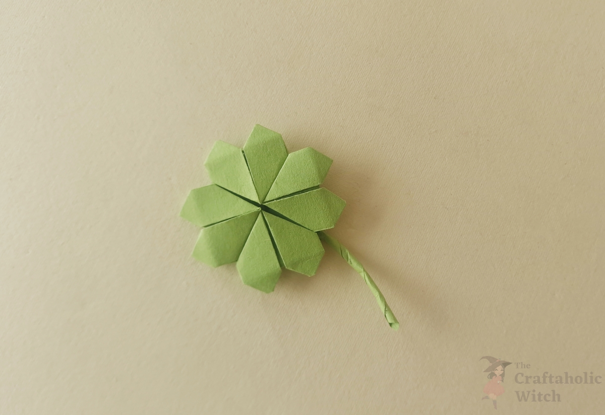 Easy Origami Shamrock Four Leaf Clover For Beginners easy-origami-shamrock-four-leaf-clover-for-beginners