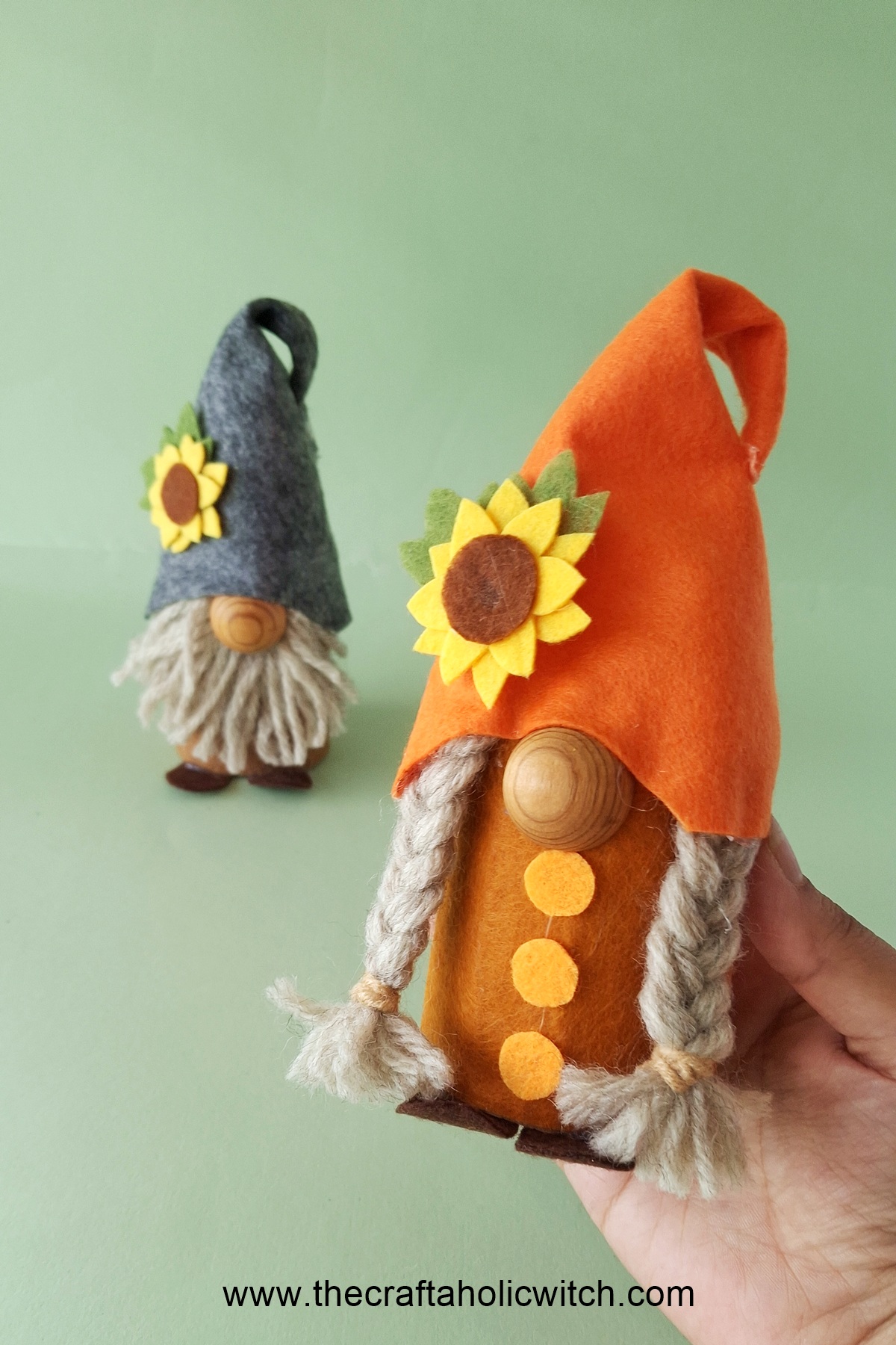 diy felt gnome