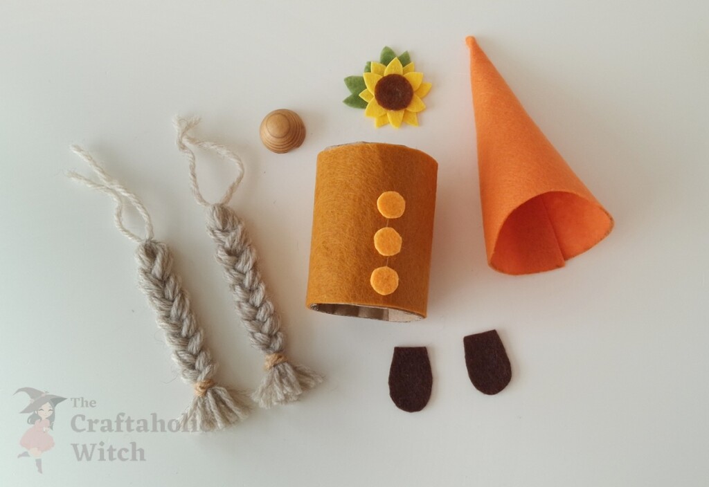 Fall Gnome Doll Steps 8 - How to Make Felt Fall Gnomes (with Free Pattern & Video)