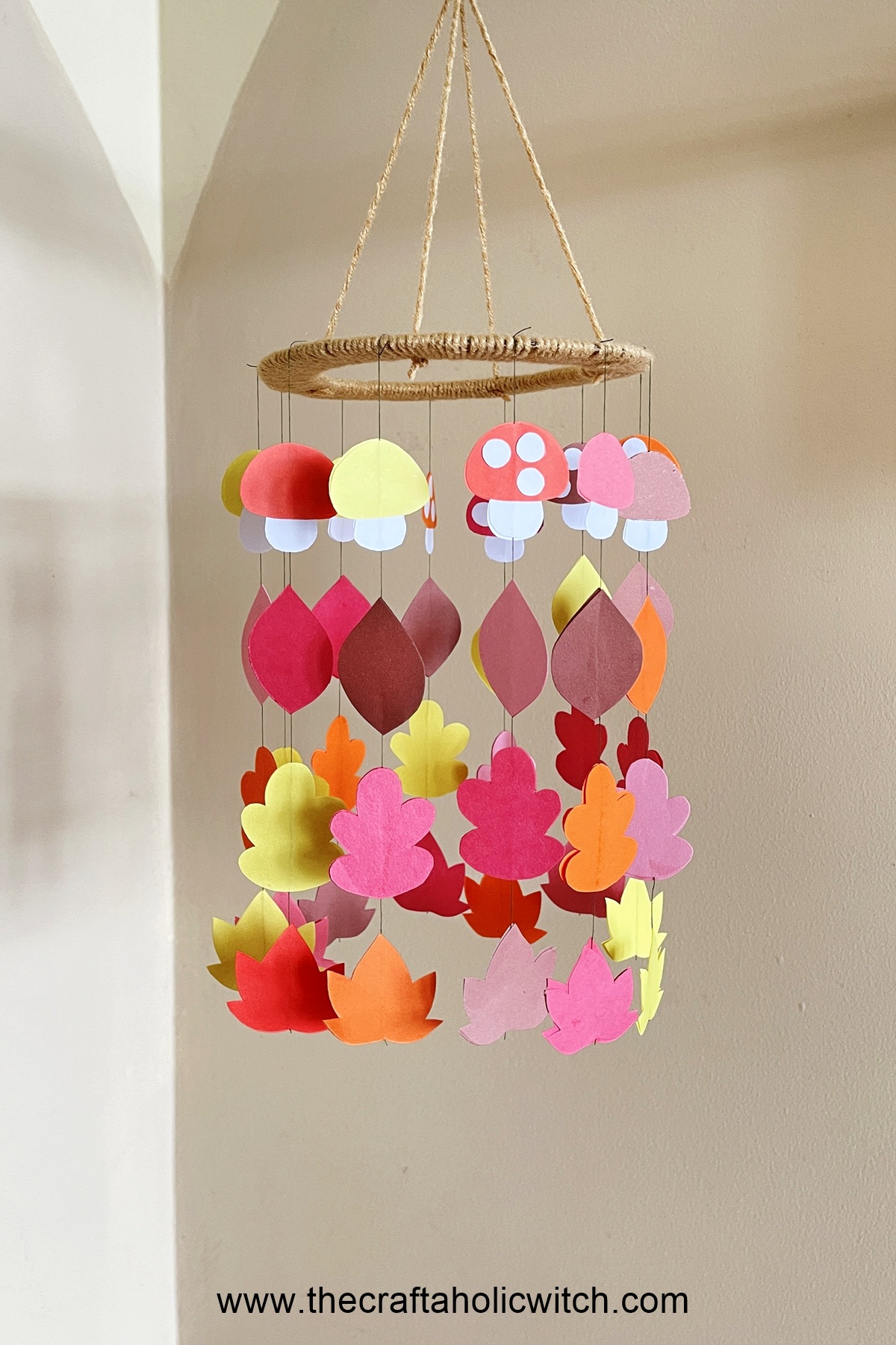 Papercraft mobile hanging Fall 