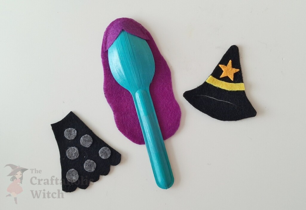 Spoon Witch Craft Steps 9 - DIY Recycled Spoon Witch for Halloween (Free Template Included!)