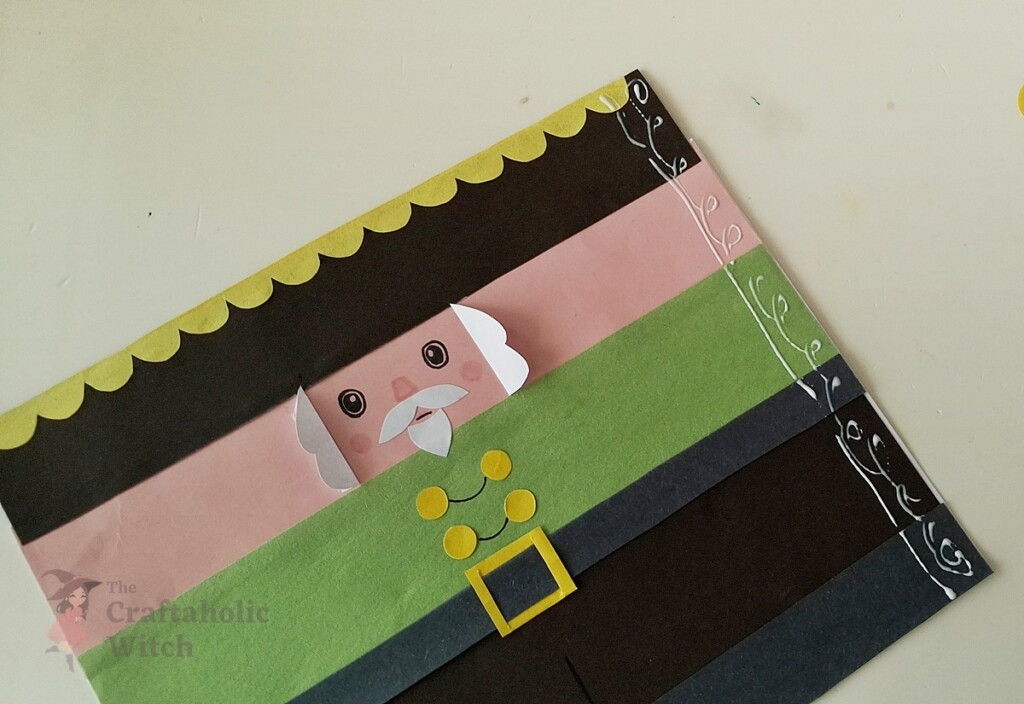 How to Make a Paper Nutcracker Doll (Free Template + Video Tutorial) 12 Step 11: Apply Glue to One Vertical Edge