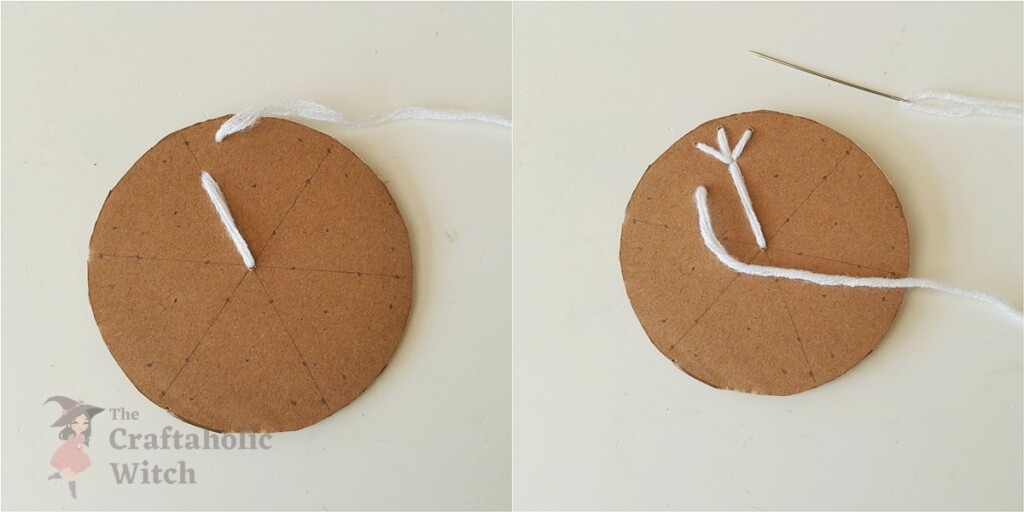 Cardboard Snowflake Ornament Steps 3 - Easy Cardboard Snowflake Ornament for Kids (Free Template + Video Tutorial)