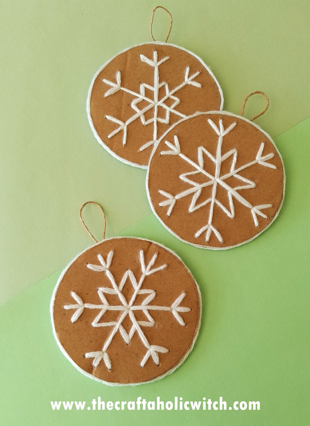 Easy Cardboard Snowflake Ornament for Kids (Free Template + Video Tutorial)