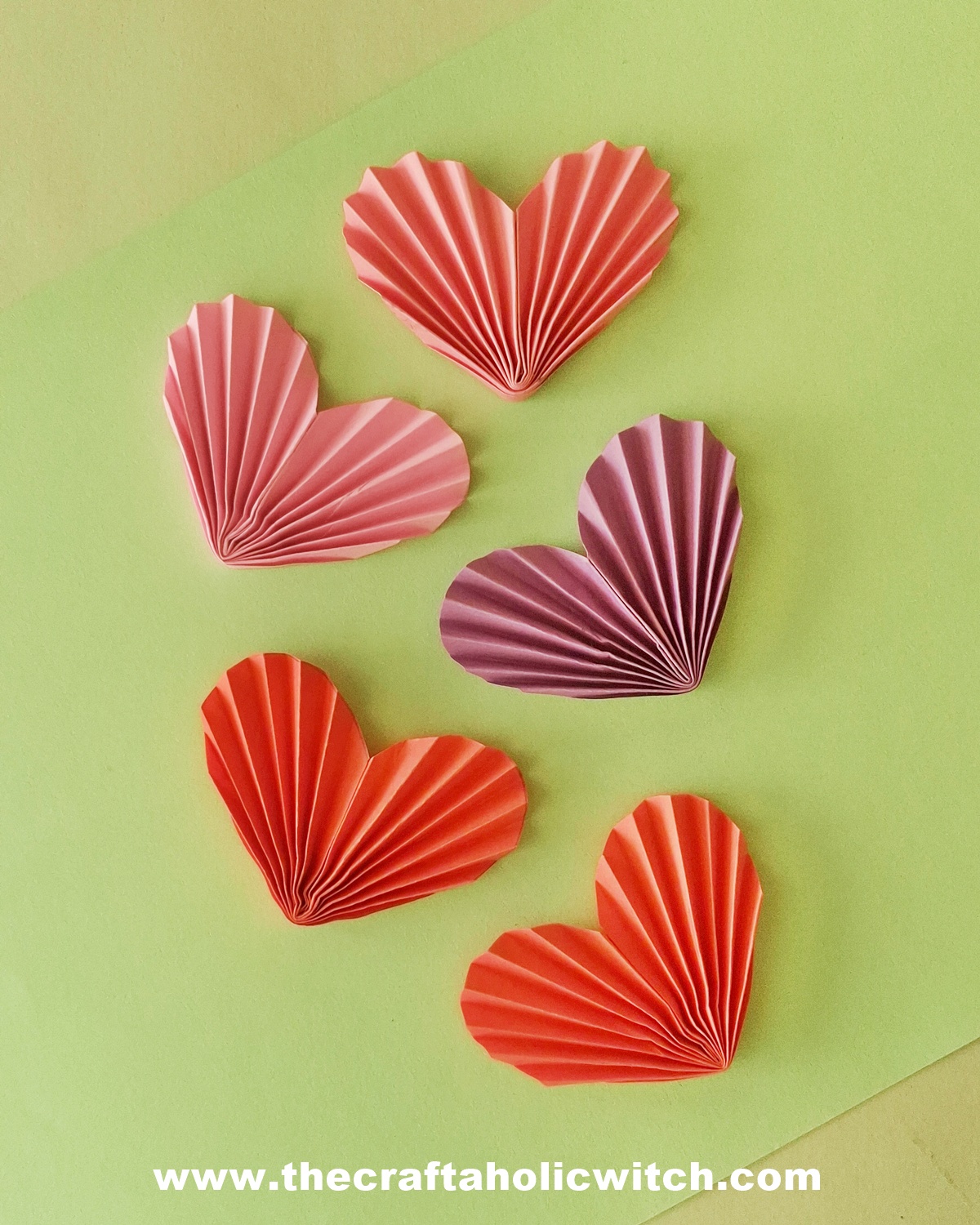 how to make paper hearts for kids