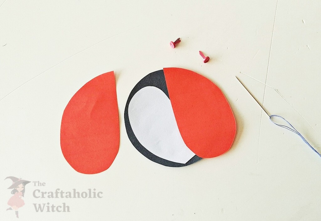 Easy Valentine's Day Ladybug Card with Sliding Heart Wings (free Template) 7 Ladybug Craft Steps 5 1 - Easy Valentine's Day Ladybug Card with Sliding Heart Wings (free Template)