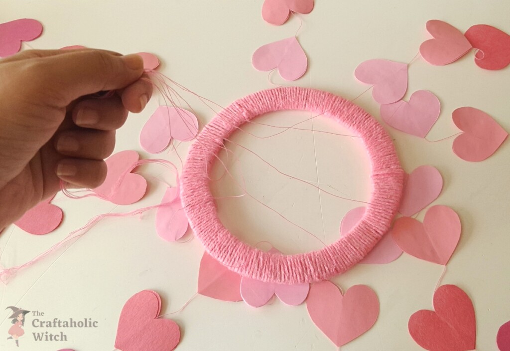 Easy Paper Heart Mobile Craft for Valentine’s Day – Beginner Friendly DIY 12 Paper Heart Mobile Steps 10 - Easy Paper Heart Mobile Craft for Valentine’s Day – Beginner Friendly DIY