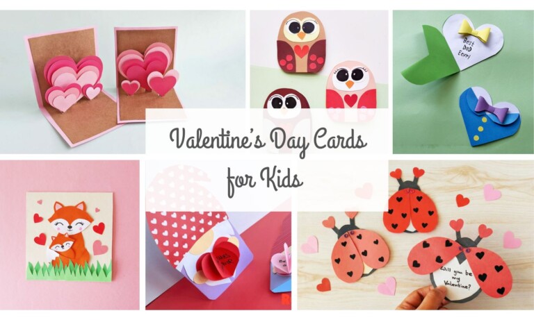 10 DIY Valentine Cards Kids Will Love Making (Free Templates)