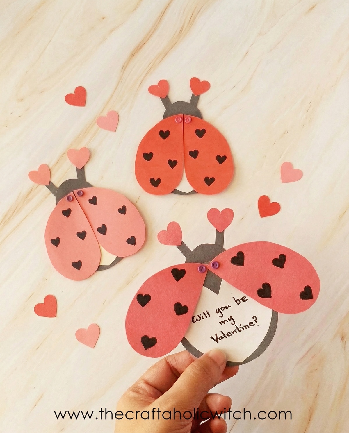Easy Valentine's Day Ladybug Card with Sliding Heart Wings (free Template) 2 valentine ladybug blog long image 1 - Easy Valentine's Day Ladybug Card with Sliding Heart Wings (free Template)