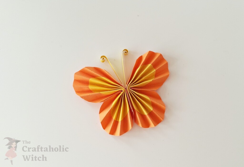 Easiest Paper Butterfly for Kids (with Free Template) 14 Accordion Fold Butterfly Steps 12 - Easiest Paper Butterfly for Kids (with Free Template)