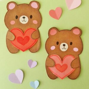 valentine bear card