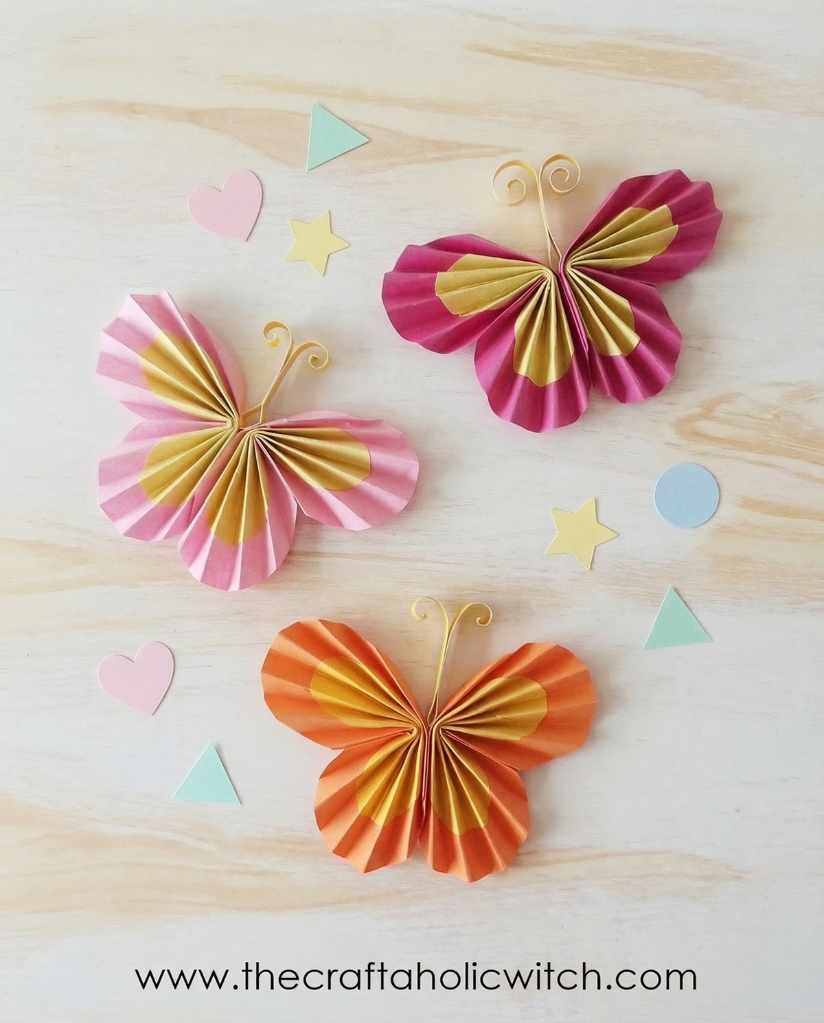 Easiest Paper Butterfly for Kids (with Free Template) 2 how to make paper butterfly for kids