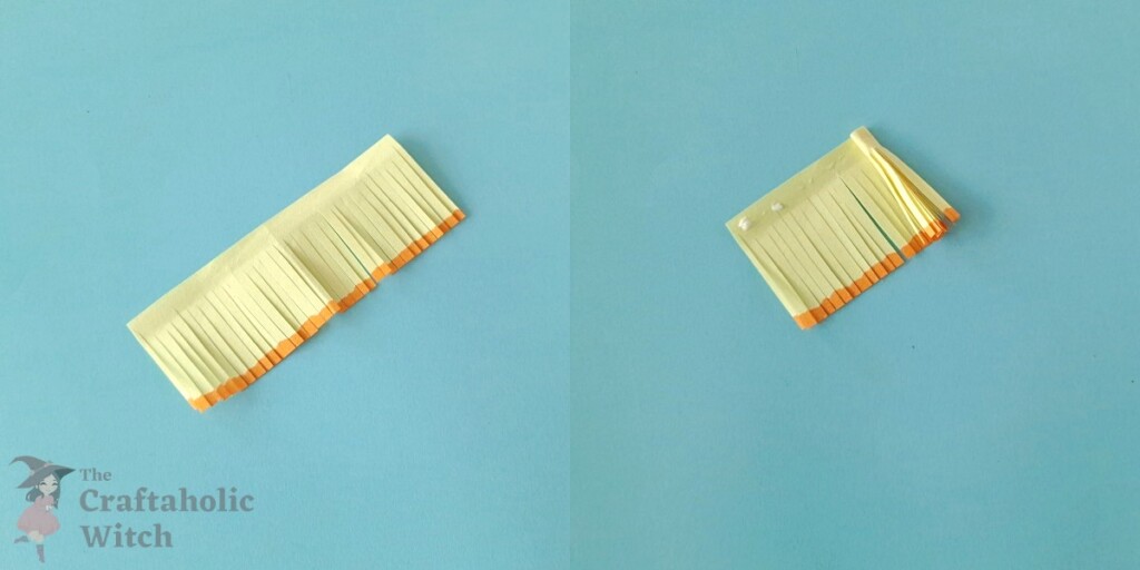 How to Make Paper Daffodils (Free Template + Video Tutorial) 8 Paper Daffodil Step 6 - How to Make Paper Daffodils (Free Template + Video Tutorial)