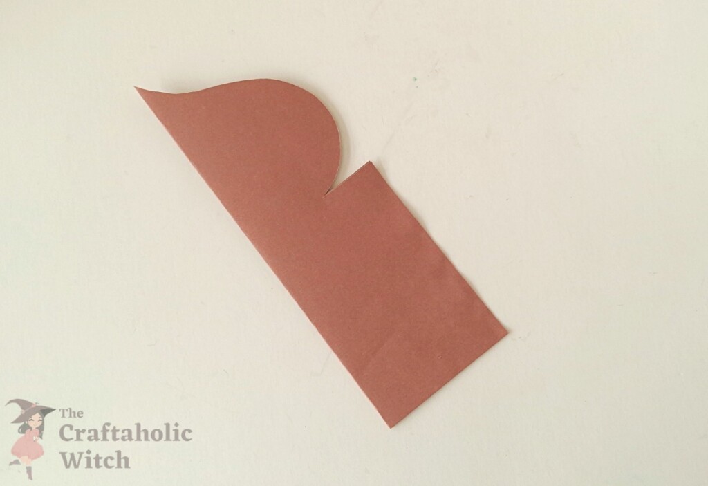 Ramadan decor step 8 - join sides Folded paper pattern with bottom straight sides glued together below the dome