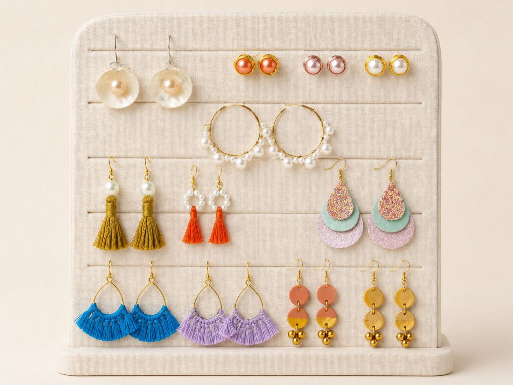 Handmade Earring Wardrobe